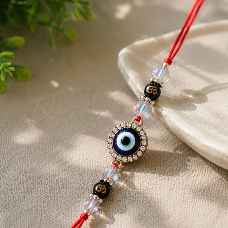 Abhimantrit Aura Evil Eye & Om Rakhi