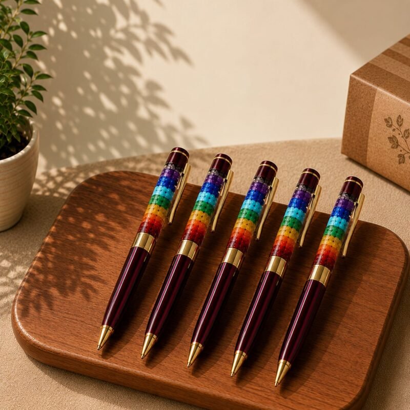 Abhimantrit 7 Chakra Natural Healing Crystal Pen