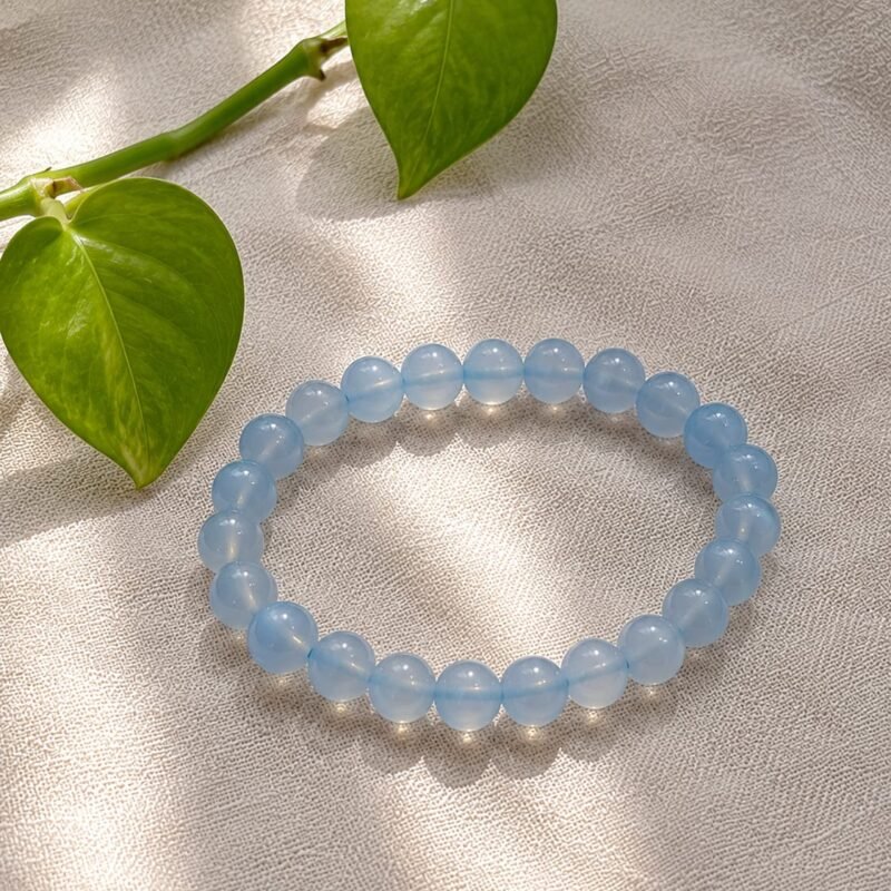 Abhimantrit Natural Aquamarine Bracelet