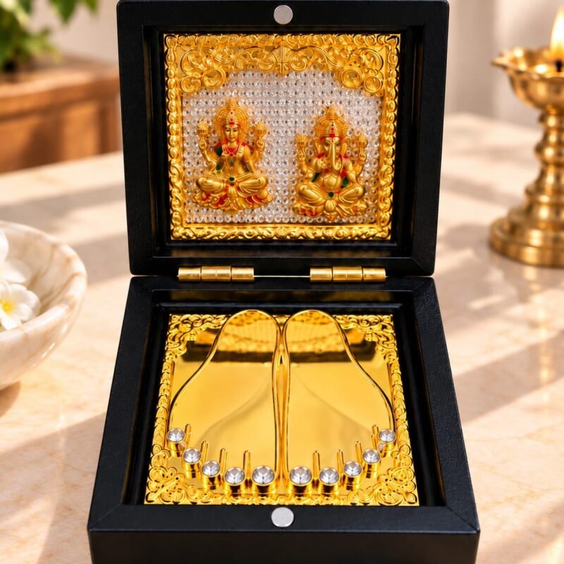 Abhimantrit Laxmi Ganesh Charan Paduka